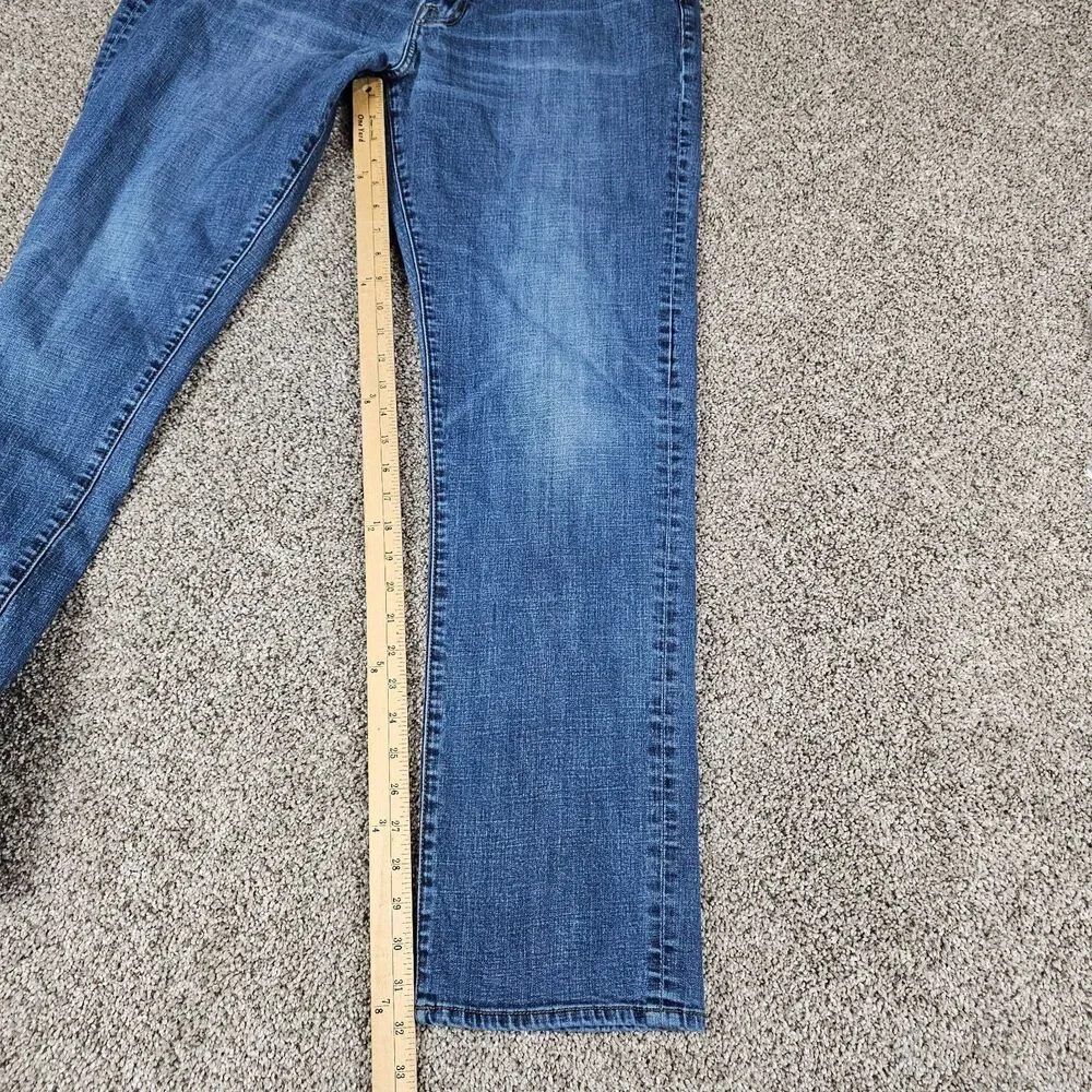 Lucky Brand 410 Jeans Mens 36x32 Athletic Straight Stretch Work Faded Whiskering